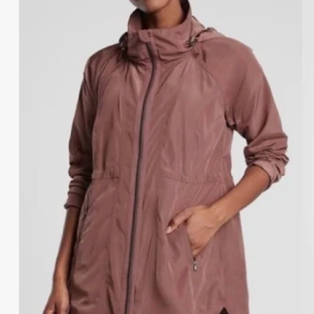 ATHLETA Drip Drop jacket in rose Medium Tall